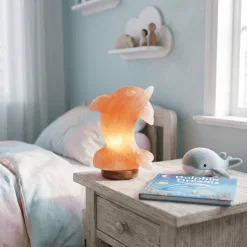 himalája sólámpa delfin forma